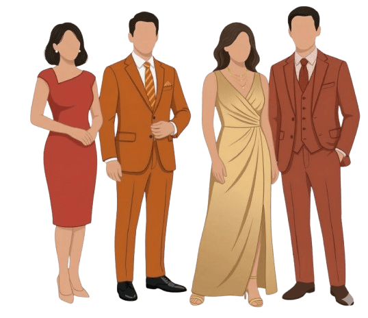 Principal sponsor attire — follow the color palette